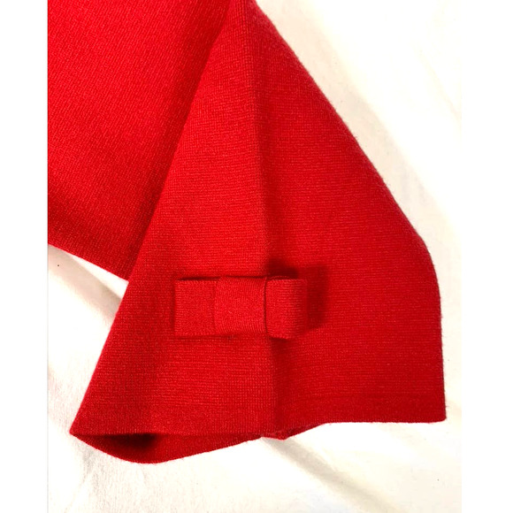 Karl Lagerfeld Paris NWT Red Cardigan Sweater Tunic Size LGG - Picture 9 of 10